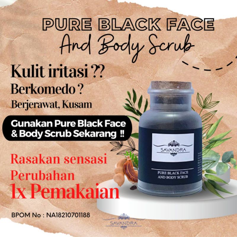 MIXED UP | SAVANDRA BLACK FACE AND BODY SCRUB