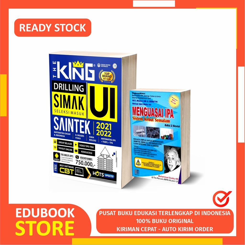 BUY 1 GET 1 BISA PILIH 1 THE KING SIMAK UI SAINTEK 2021 + SKS MENGUASAI IPA (GEMA MEDIA) - BONUS++