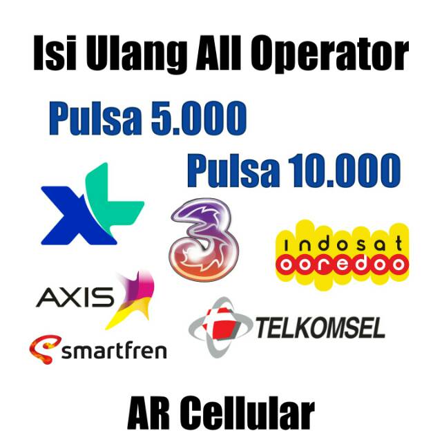 ISI PULSA MURAH SEMUA OPERATOR TELKOMSEL TRI XL AXIS IM3 SMARTFREN