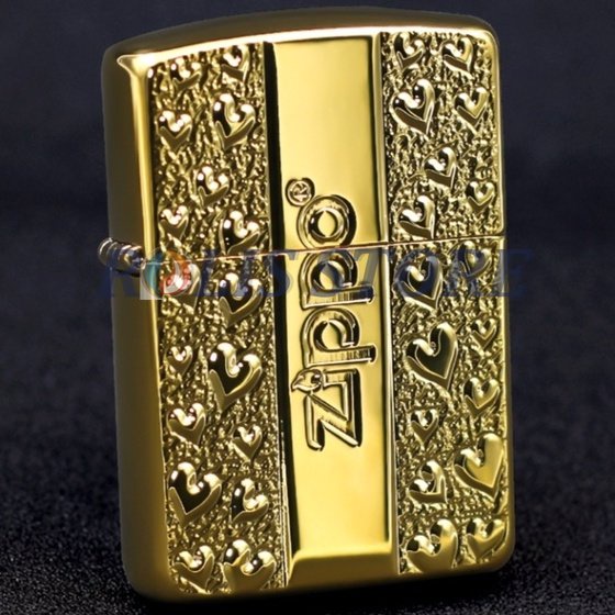 COD- Korek Zippo Gold Plated Emboss Love Zippo Lighter High Premium Quality Made In Usa &quot;Limited Edition&quot;