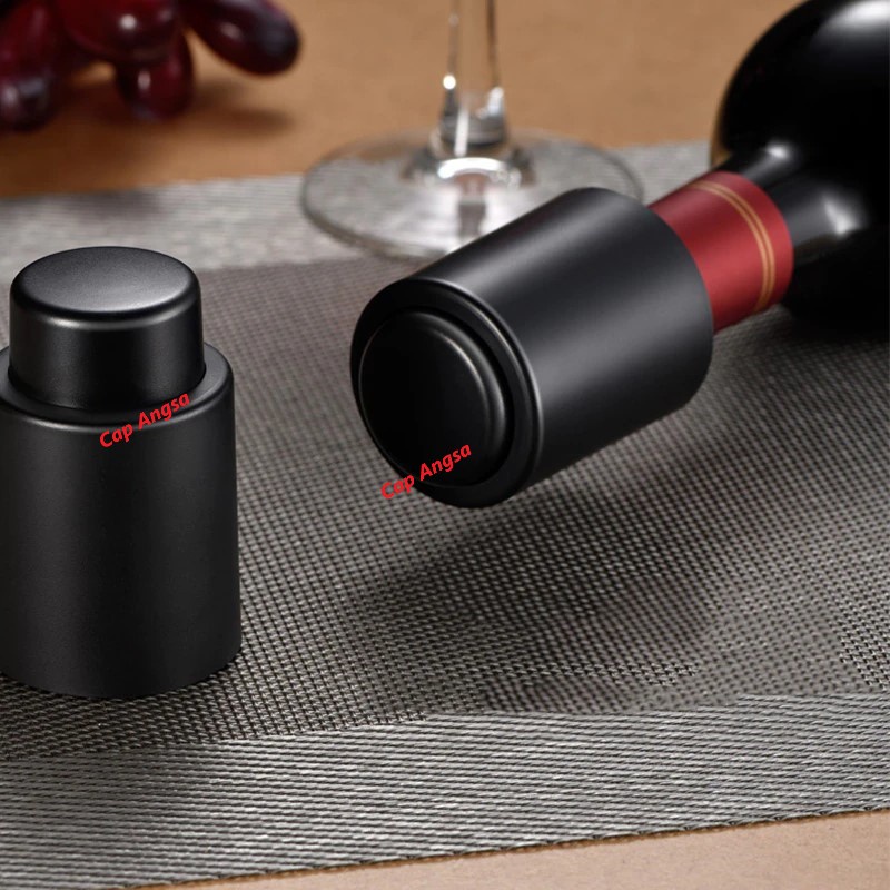 WINE SAVER BOTTLE STOPPER VACUUM VACUM CAP SEAL PLUG SEALED CORK REUSABLE TUTUP BOTOL ANGGUR ANTI TUMPAH