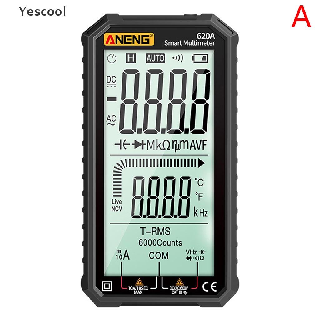 Yescool ANENG 620A Multimeter Digital 6000 Counts True Capacitance Meter