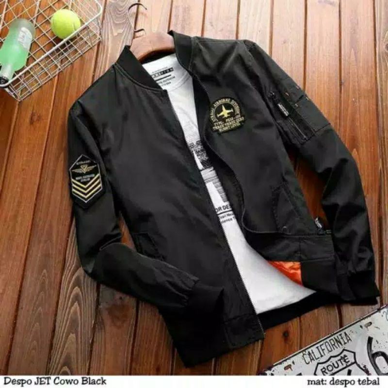 DESPO JET BIG SIZE JAKET PILOT || BOMBER PRIA JAKET BOMBER