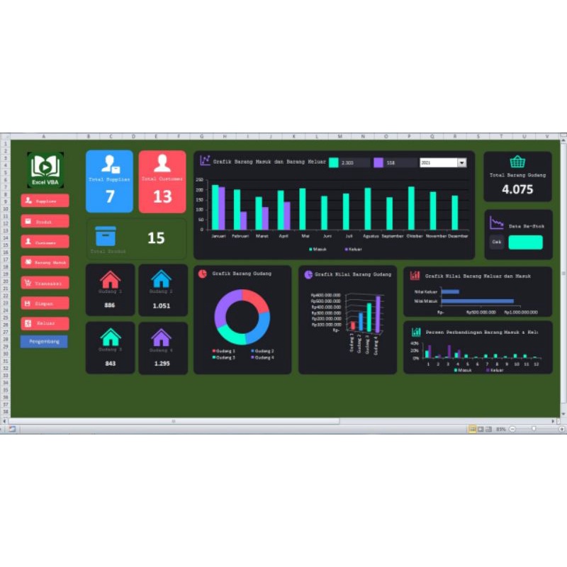 Aplikasi Inventory Gudang ExcelVba