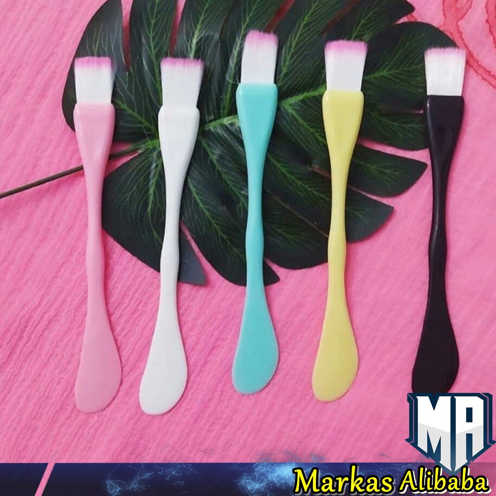 Kuas Masker Spatula 2 in 1 / Kuas Brush Make Up Tools