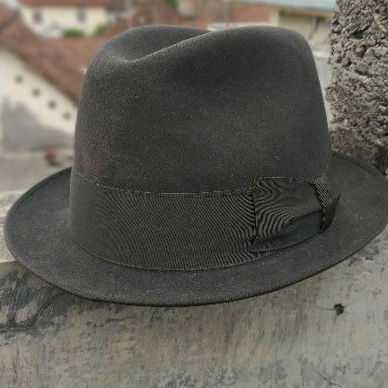Topi Fedora import original model Resolut Homburg Germany Size S,M,L,XL hadiah ulang tahun fashion a