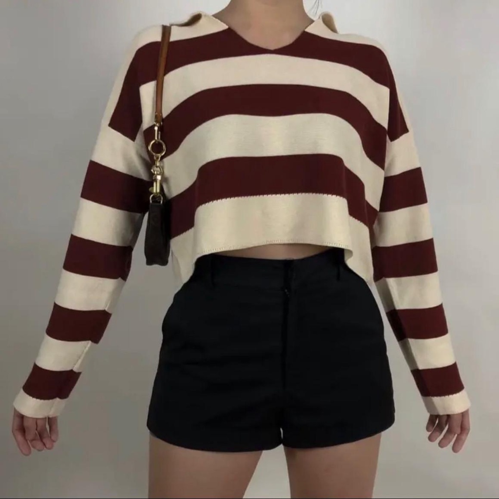 FUJI SWEATER  CROP  RAJUT