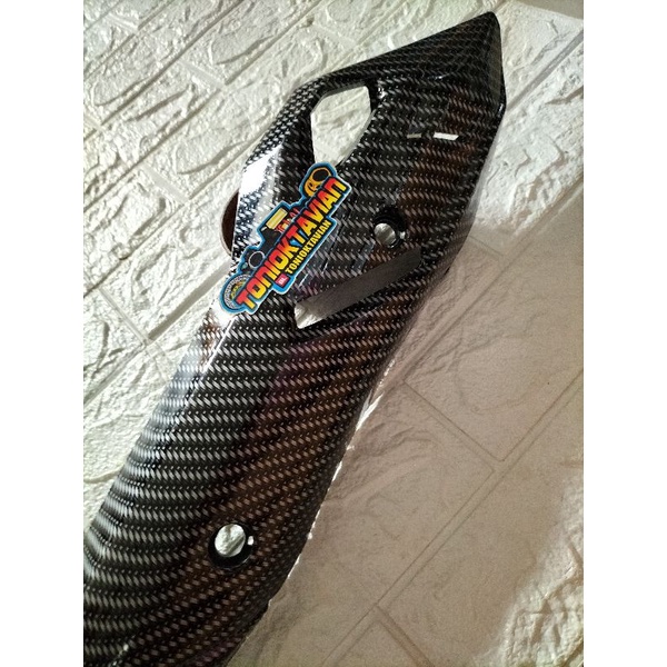 Tameng knalpot karbon motor Vario 150 old Vario 125 fi cover pelindung knalpot motor vario