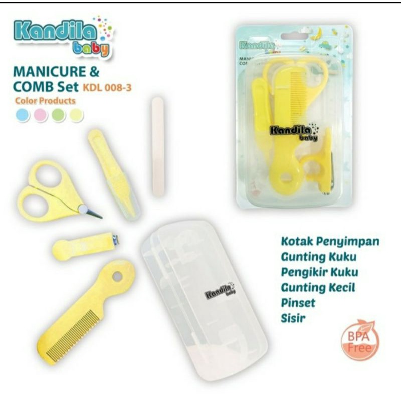 Kandila Baby Manicure &amp; Comb Set KDL008-3