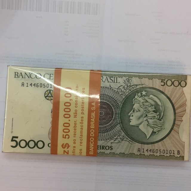 UANG BRAZIL PC5000 ( VALENTINE) 1GEPOK