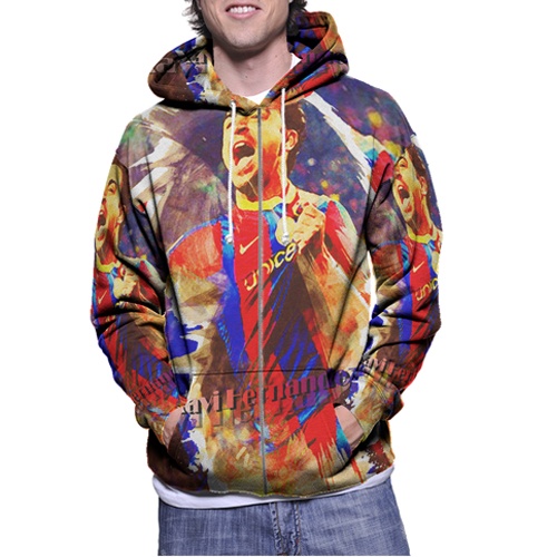 Jaket Hoodie Xavi Hernandez Hoodie Fullprint Casual Zipper Hoodie Fullprint New Casual Unisex Hoodie