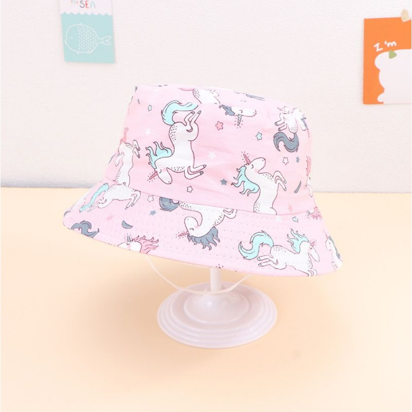 Topi Bucket Anak 1-4 tahun dengan Tali Karet bucket fisherman hat baby CBKS VC