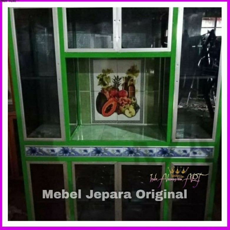 Dapur Sehat - Kitchen Set Pintu 8 Kaca Minimalis Alumunium