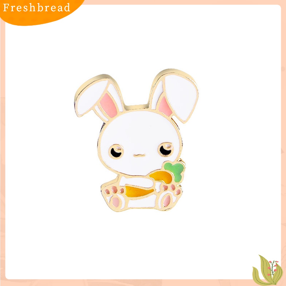 ? Fresh ? Bros Pin Enamel Motif Kartun Hewan Kelinci Lucu untuk Dekorasi Perhiasan