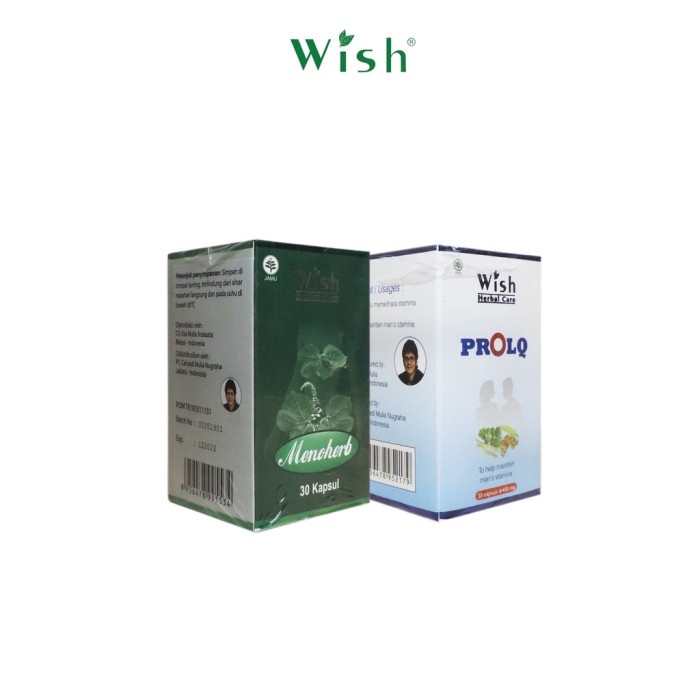 MENOPAUSEOBAT- WISH PAKET KELADI BY BOYKE - PROLQ DAN MENOHERB - 1 PAKET -OBAT-MENOPAUSE.