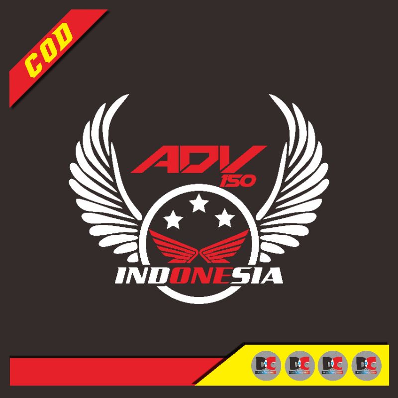 (BISA COD) Stiker Motor Cutting Sticker Visor Motor Sticker Logo NMAX ADV PCX LEXI AEROX ADV150