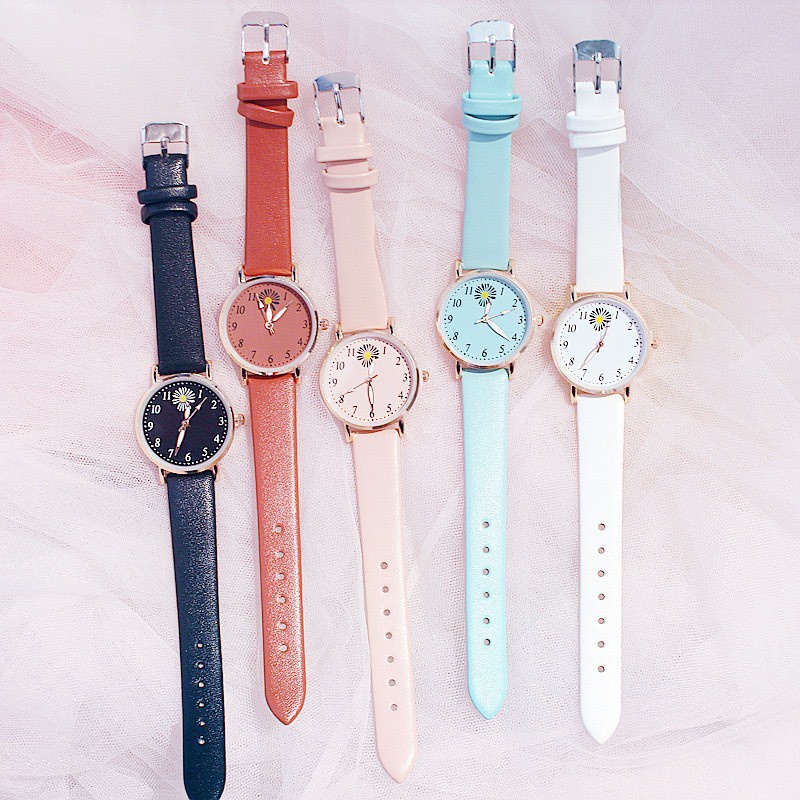 ✅COD [BBS] Jam Tangan Wanita Bunga Daisy Analog Quartz Korean Watch Analog Fashion Wanita