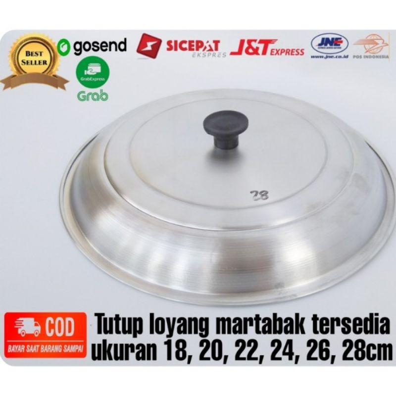 Tutup Loyang Cetakan Martabak Manis Bangka Aluminium Peralatan Rumah Tangga