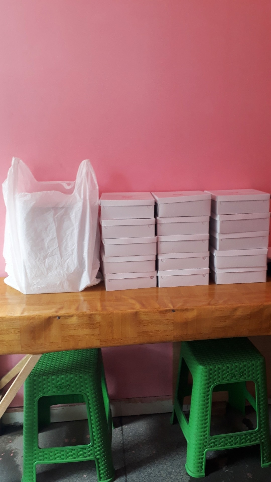 25pcs Tray Mika Untuk Dus Nasi 20x20 Catering 5 Kotak