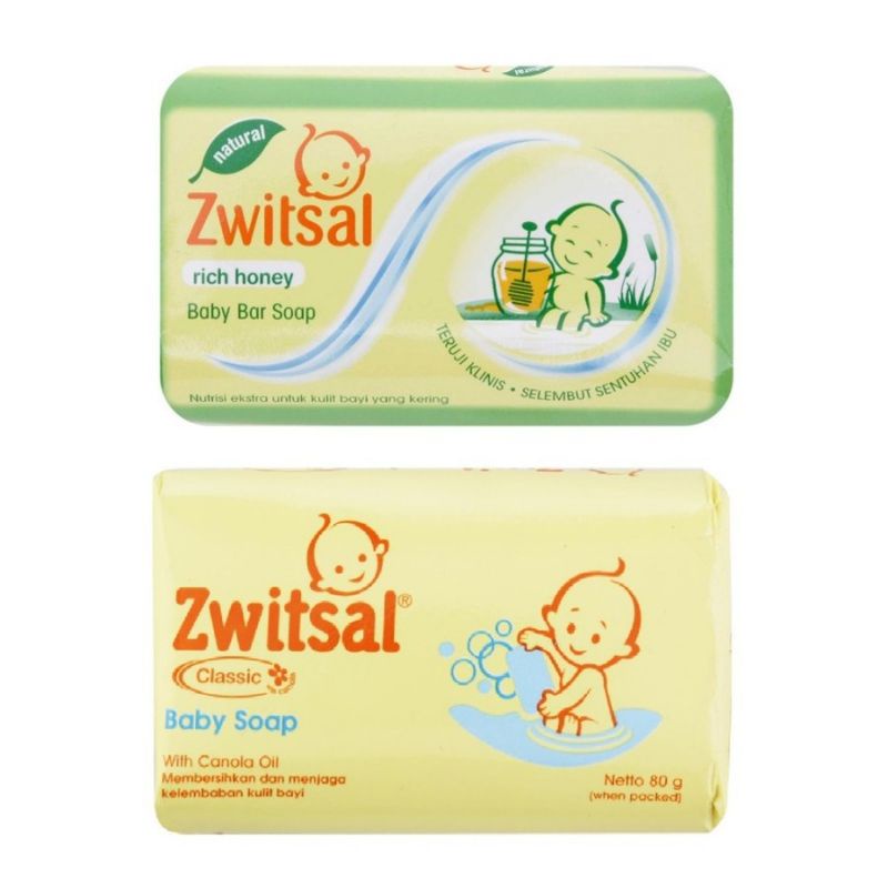 ZWITSAL BABY BAR SOAP CLASSIC  &amp;  RICH HONEY 70GR