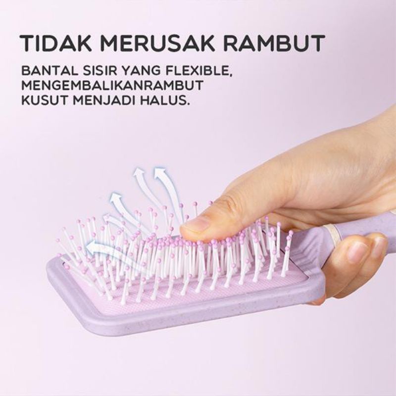 Samono Sisir Rambut Wanita Anti Kusut Hair Brush Comb Massage Semua Jenis Rambut