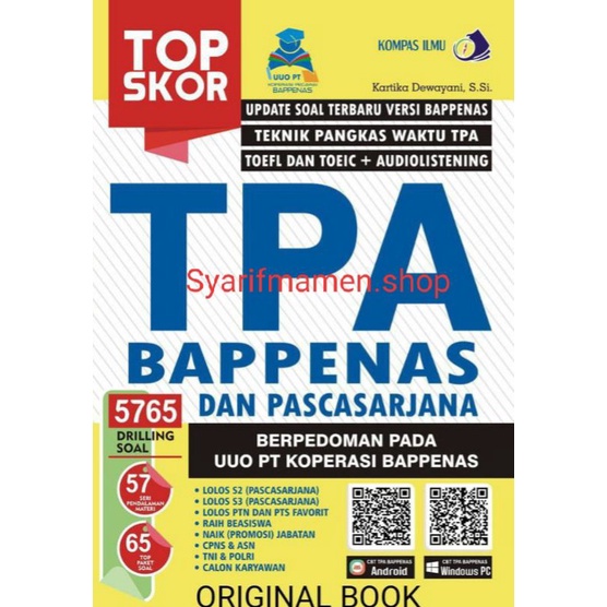 Buku TPA Bappenas dan Pascasarjana (Original Book)