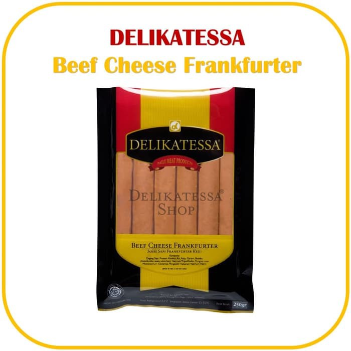 

DELIKATESSA Beef Cheese Frankfurter Sosis Sapi Frankfurter Keju Halal