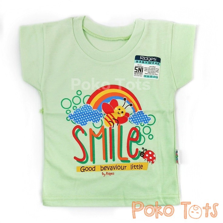 Ridges Kaos Oblong Bee Smile Baju Harian Bayi dan Anak Motif Lebah Lucu