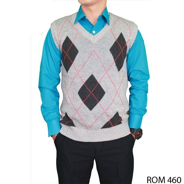 Crocheted Male Vest Rajut Abu – ROM 460