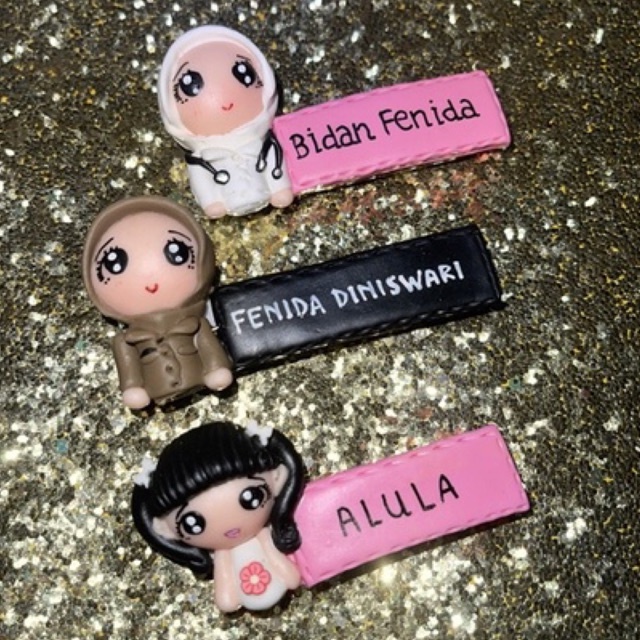 

Name tag bidan bhayangkari dokter perawat profesi