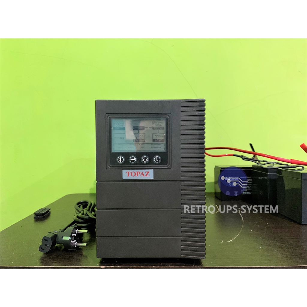 UPS Modif TOPAZ 1KVA PSW 1000VA 700Watt 36V Modifikasi Aki External