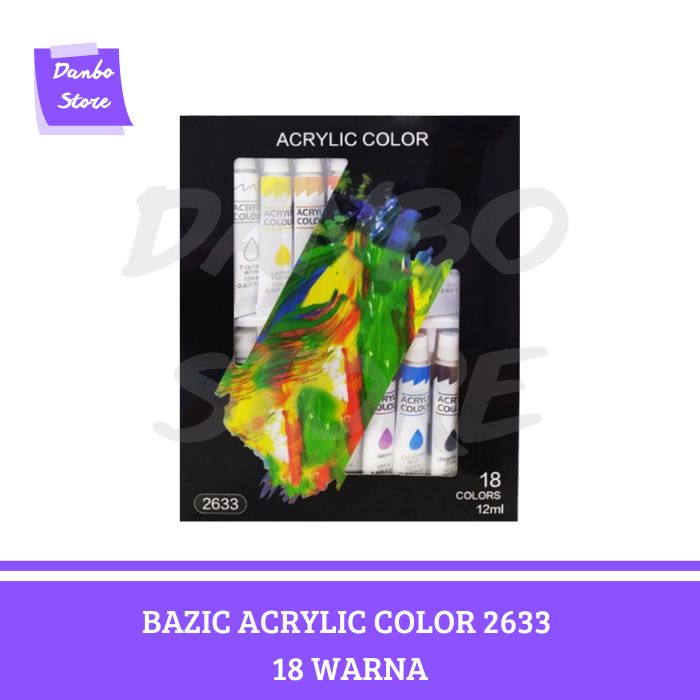 

CAT AKRILIK BAZIC ACRYLIC COLOR 18 WARNA