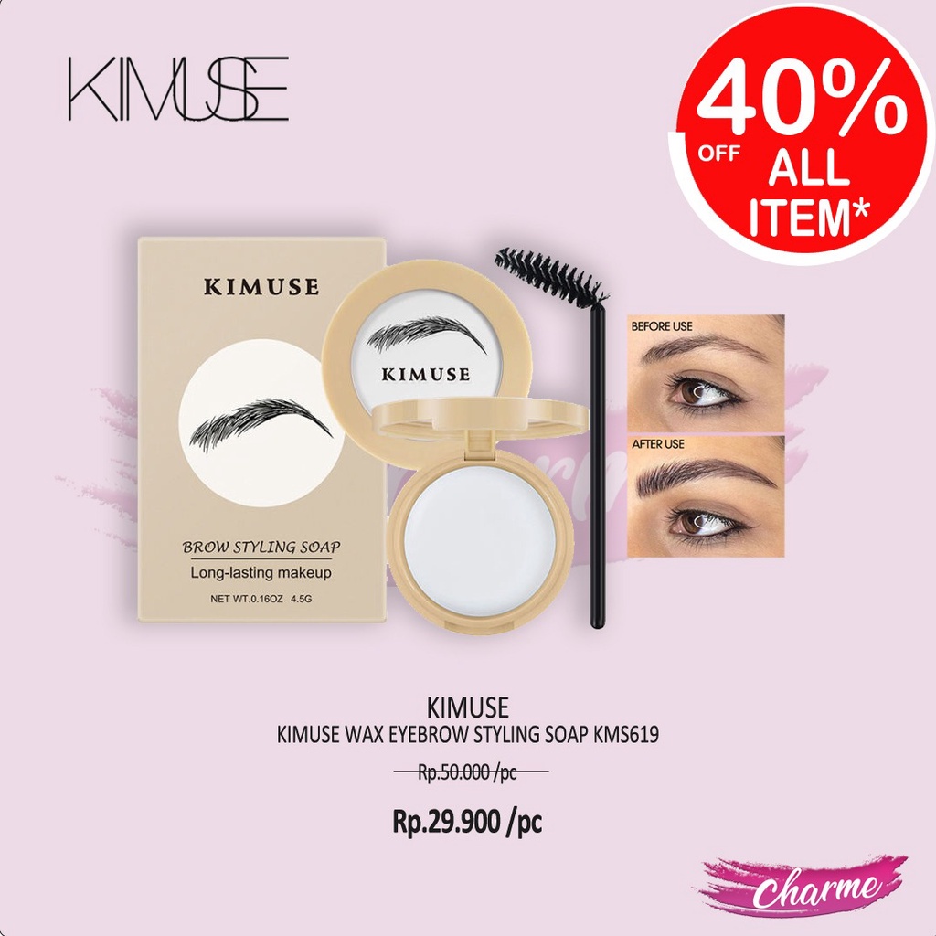 (READY &amp; ORI) Kimuse Wax Eyebrow Styling Soap KS619 KS 619