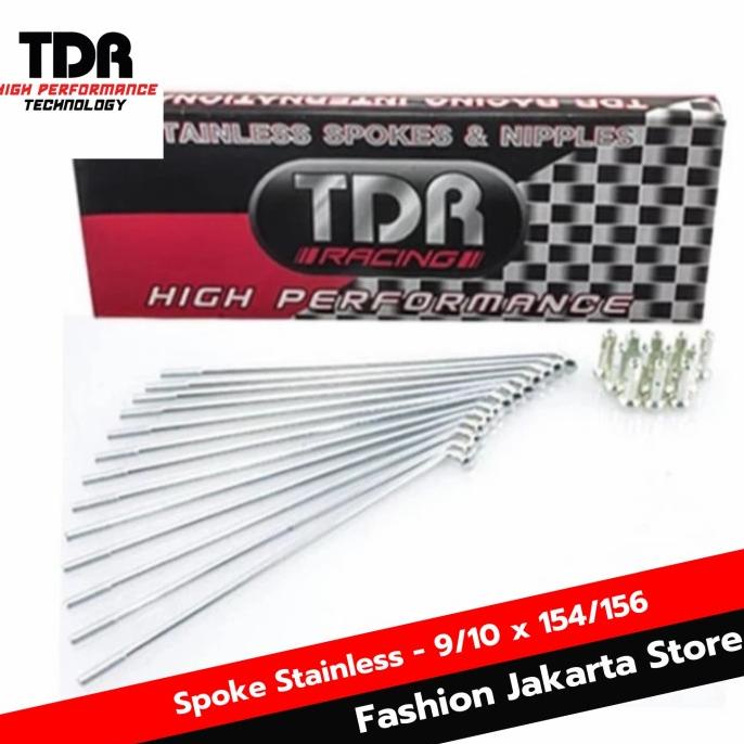 Bergaransi - TDR Jari Jari Velg Stainless 9/10 x 154/156 / Rx King / Ring 17 / Part