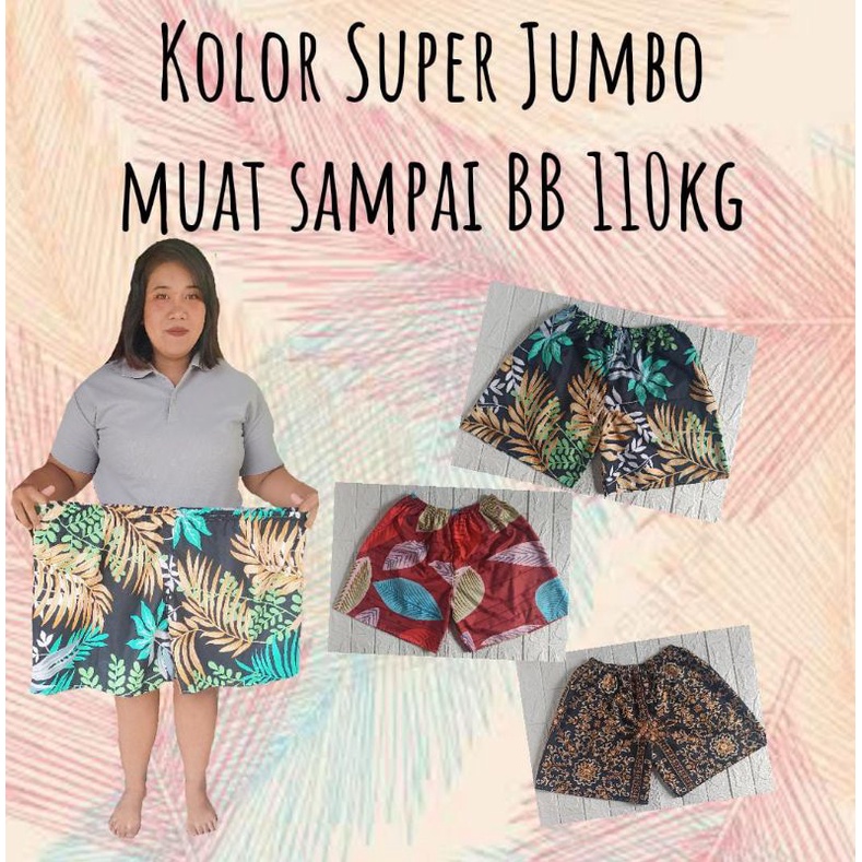 Celana pendek jumbo (MUAT SAMPAI BB 110KG)