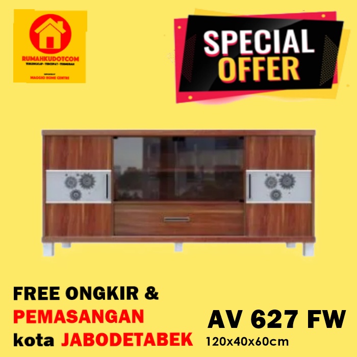 MEJA TV MINIMALIS KACA - MEJA TAMU MINIMALIS - RAK TV MINIMALIS - AV 627 - SUPER
