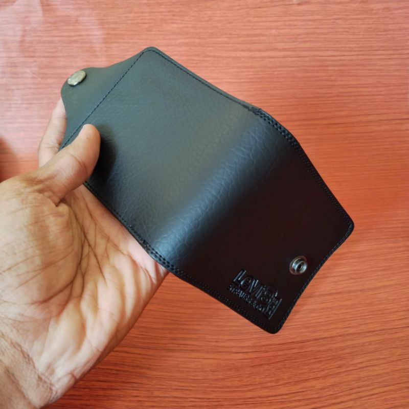 [Diskon] Dompet kulit Sintetis Premium Dompet Pria Model Kancing