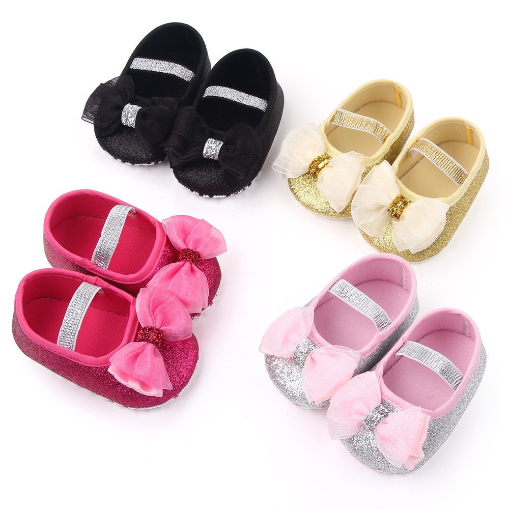 HappyOliver 2458 RIBBON QUEEN Sepatu prewalker bayi dan anak perempuan newborn 3-18 bulan