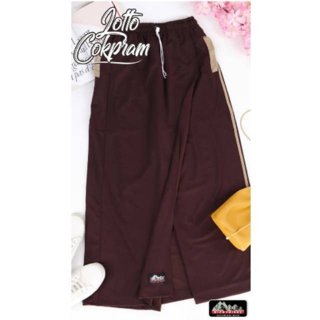 Rok Celana Muslim Wanita Rickyrieez Lotto Coklat Pramuka