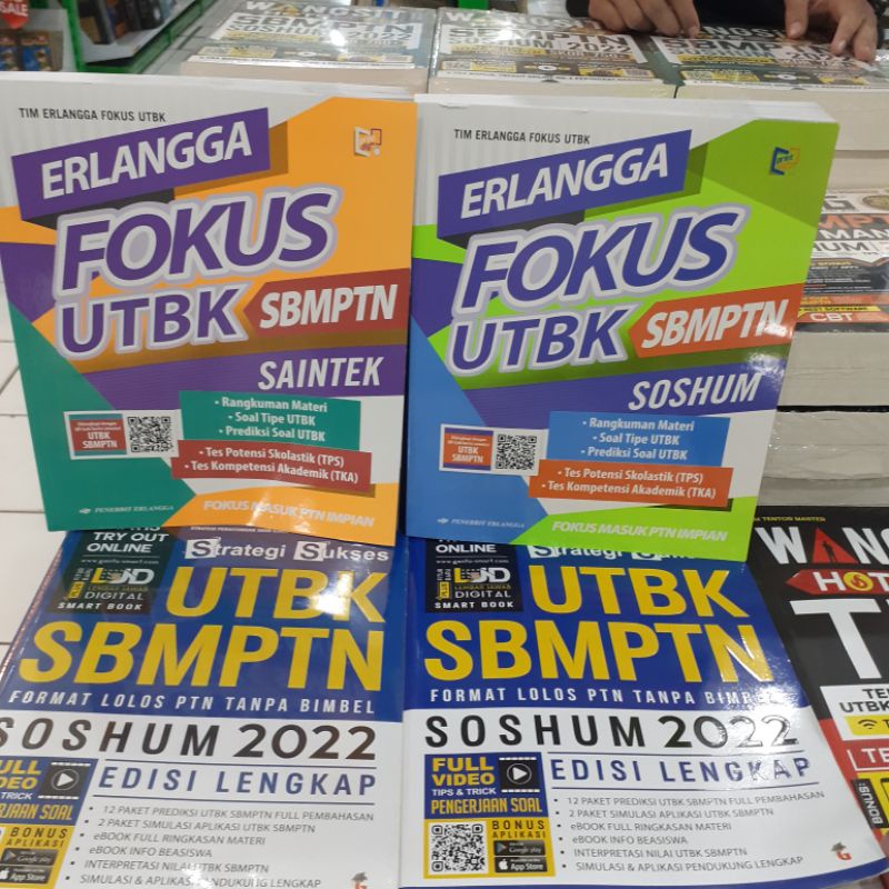 BUKU LATIHAN SOAL PEMBAHASAN PANDUAN LOLOS TES MASUK KULIAH KAMPUS NEGERI ERLANGGA FOKUS UTBK SBMPTN