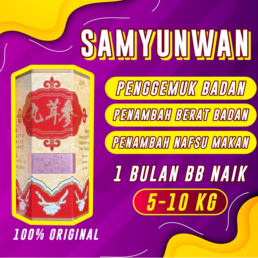 Jual Obat Penggemuk Badan Bpom Dewasa Samyunwan Obat Gemuk Badan Sam