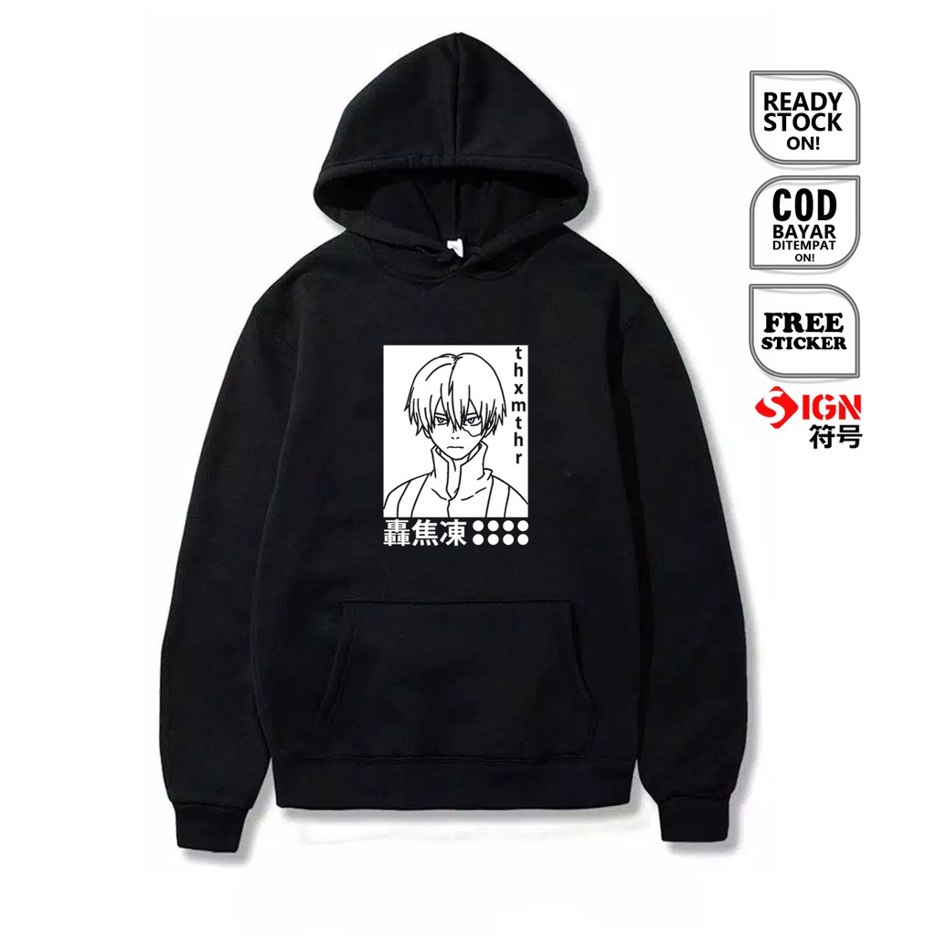 HOODIE ANIME SHOTO TODOROKI MY HERO ACADEMIA KATSUKI BAKUGA IZUKU MIDORIYA DABI EIJIRO MANGA BAJU SC