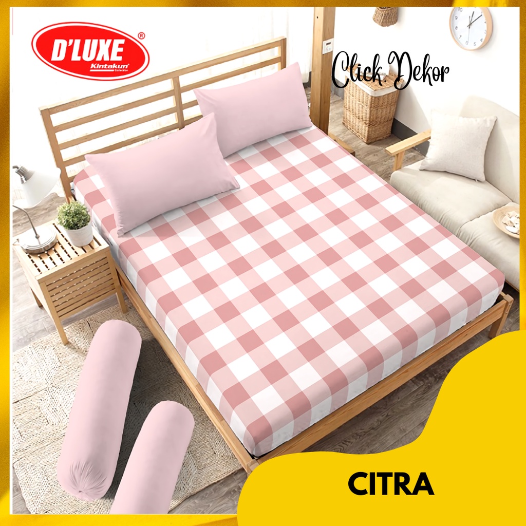 Sprei Kintakun Dluxe King - Sprei King ukuran 180x200 tinggi 20 cm Motif Citra -  Sprei Cantik Murah
