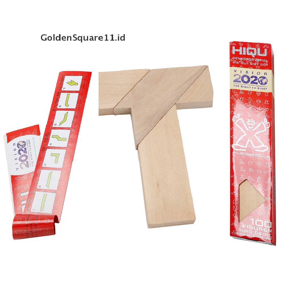 Goldensquare11】 1 Pcs T Word Puzzle Tangram Wooden Brain Teaser Puzzle  Intellectual Kids Toys [Id] | Shopee Indonesia