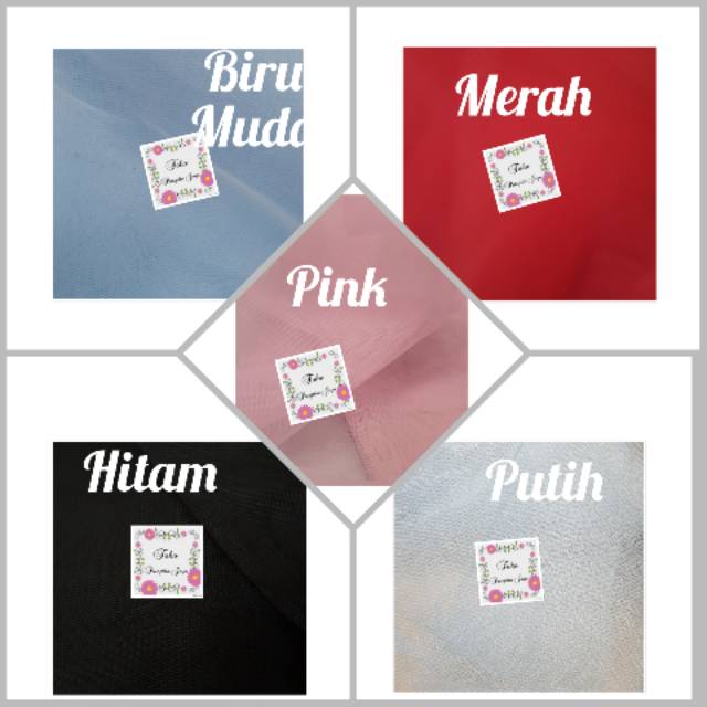 Kain tille / kain tile/  kain souvenir bahan semi kaku / agak kaku