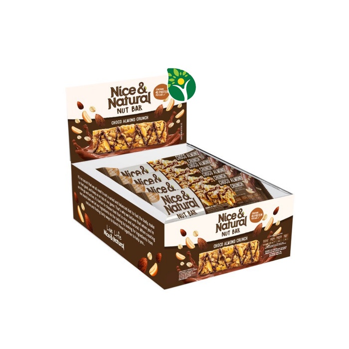 

4eh Nice And Natural Choco Almond 1 Box Nut Bar 60Jhh