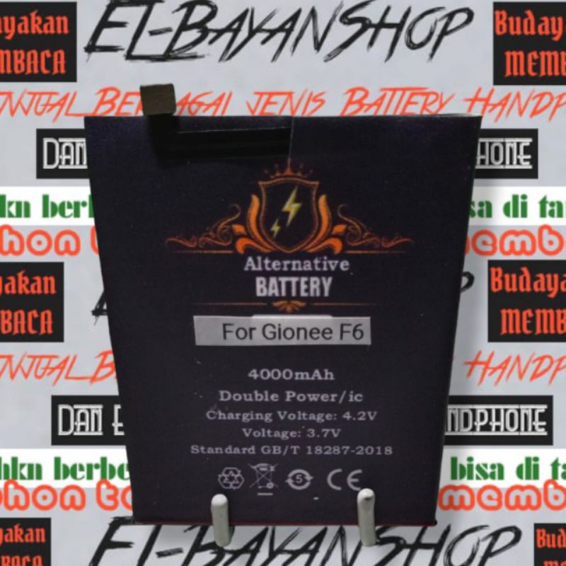 Batrai Modif Gionee F6 Batre  Persamaan Baterai