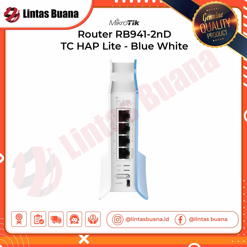 Mikrotik Wireless RB941 2nD TC hAP-Lite