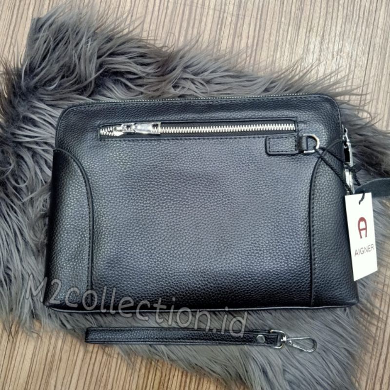 Handbag A Kunci kode Leather Clutch Tas Tangan Kulit Asli Impor