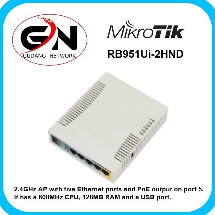 Mikrotik Router Wireless Rb951Ui-2Hnd/ Rb 951Ui / Mikrotik 951Ui
